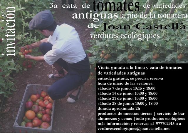 Verdures ecolgiques Joan Castell > <b>NOTICIAS</b> > III Edicin de la Cata de Tomates